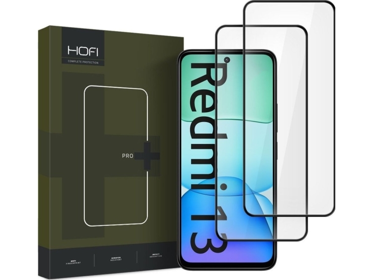 Hardat Glas Hofi Glass Pro 2 Pack Xiaomi Redmi 13 Svart