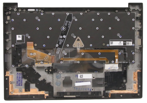 Chicony Notebooks Udskiftningstastatur Engelsk Europa Med Topdække For Thinkpad X1 Carbon Gen 9 20xw 20xx