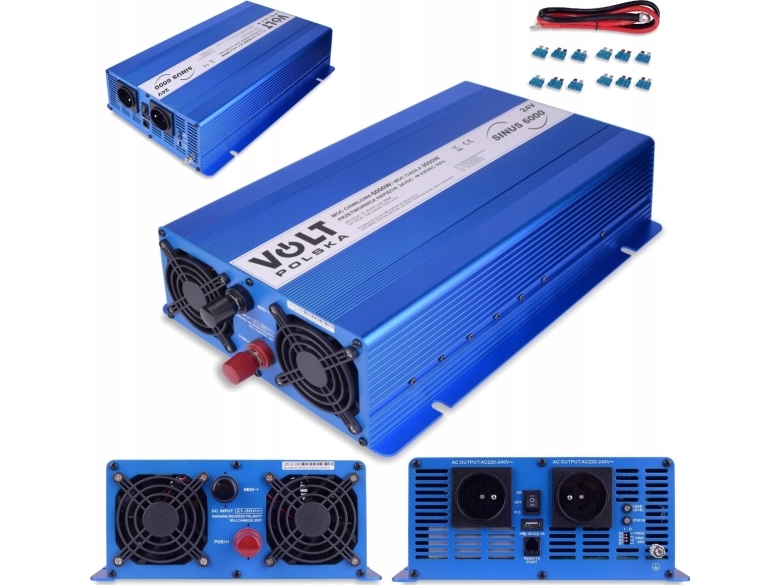 Volt Przetwornica Volt Polska Sinus Eco 6000 24v 230v 3000 6000w