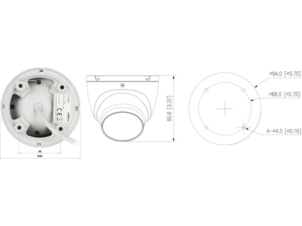 Kamera Ip Dahua Technology Kamera Ip Ipc-Hdw1639t-A-Il-0360B-S6 Smart Dual Light - 6Mpx 3.6Mm Dahua