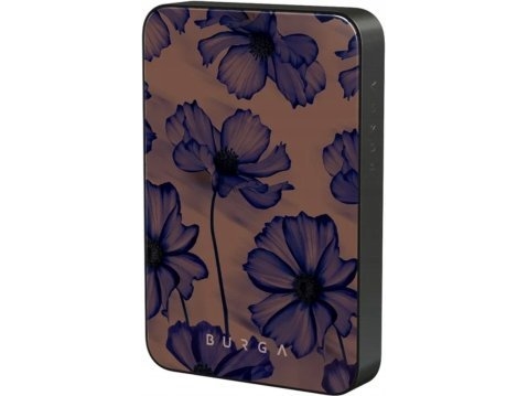 Slowmoose Burga Gunmetal Magnetisk Powerbank 5000 Mah (Magsafe-Kompatibel), Usb-C Til Usb-C Kabel, I Sæt (Velvet Night)