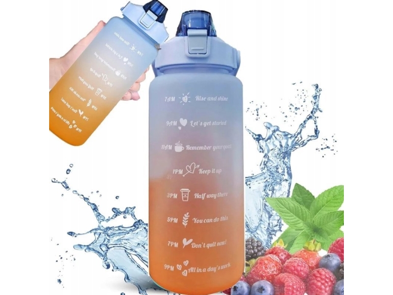 Extralink Motivationsflasche Wasserflasche 2000 ml blau und orange | N - A | GameStuff