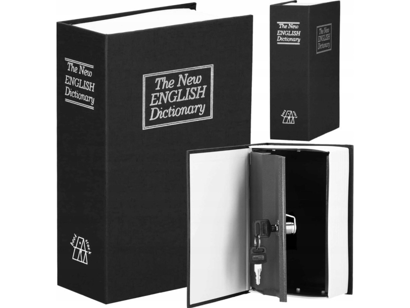 Extralink Home | Book safe | hucha, caja de acero, llaves, S-405