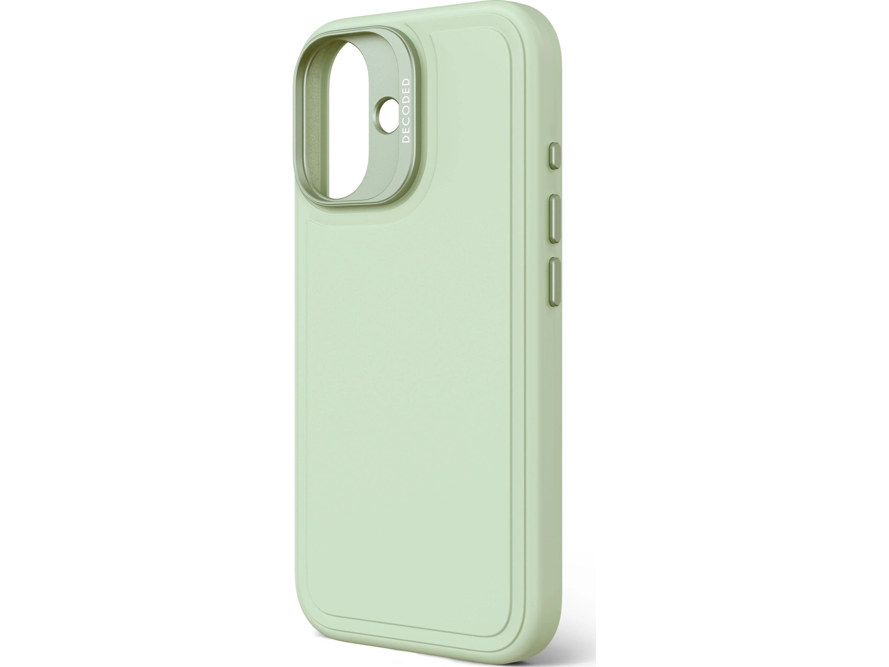 Decoded Antimicrobial Silicone Stacks Backcover - Beskyttelsesetui I Silikone Til Iphone 16, Kompatibelt Med Magsafe (Mist Green)