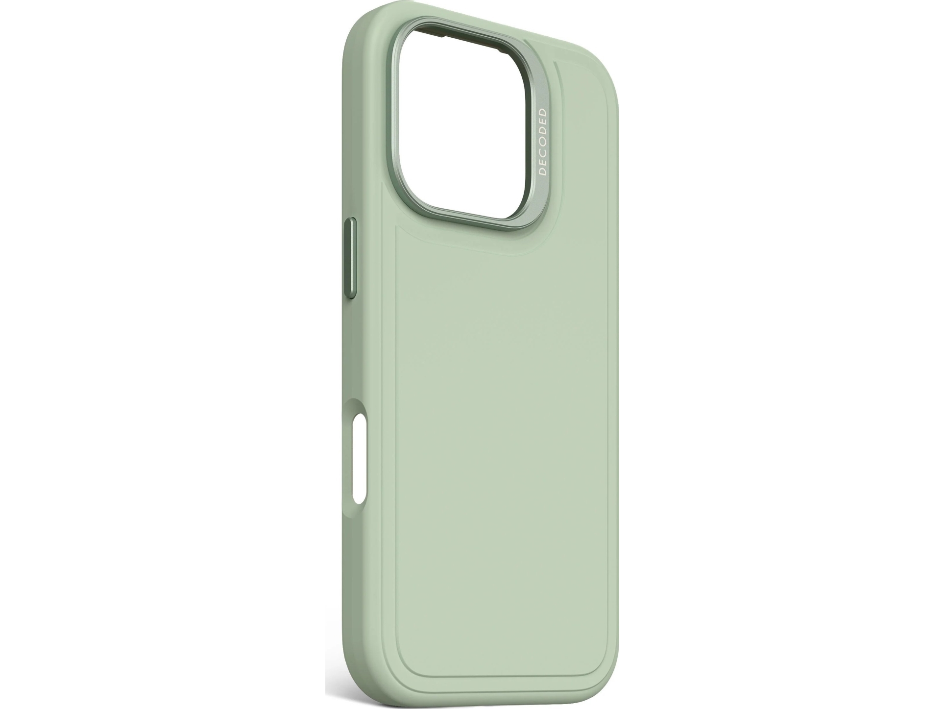 Decoded Antimicrobial Silicone Stacks Backcover - Beskyttelsesetui I Silikone Til Iphone 16 Pro Kompatibel Med Magsafe (Mist Green)