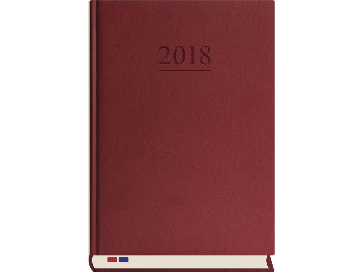 Stationær dagbog A4, rødbrun (T-229V-B)