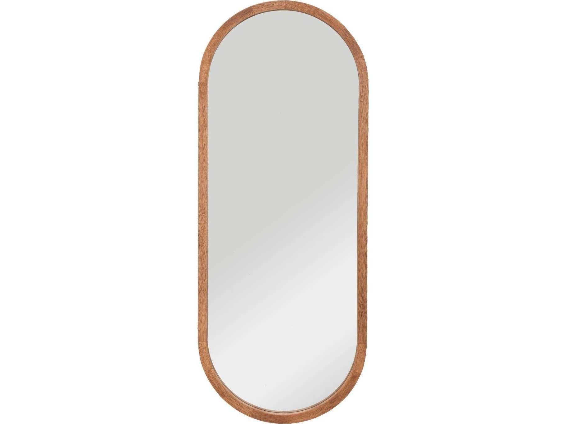 Atmosphera Ovalt spejl i træramme Gianni, 35 x 90 cm