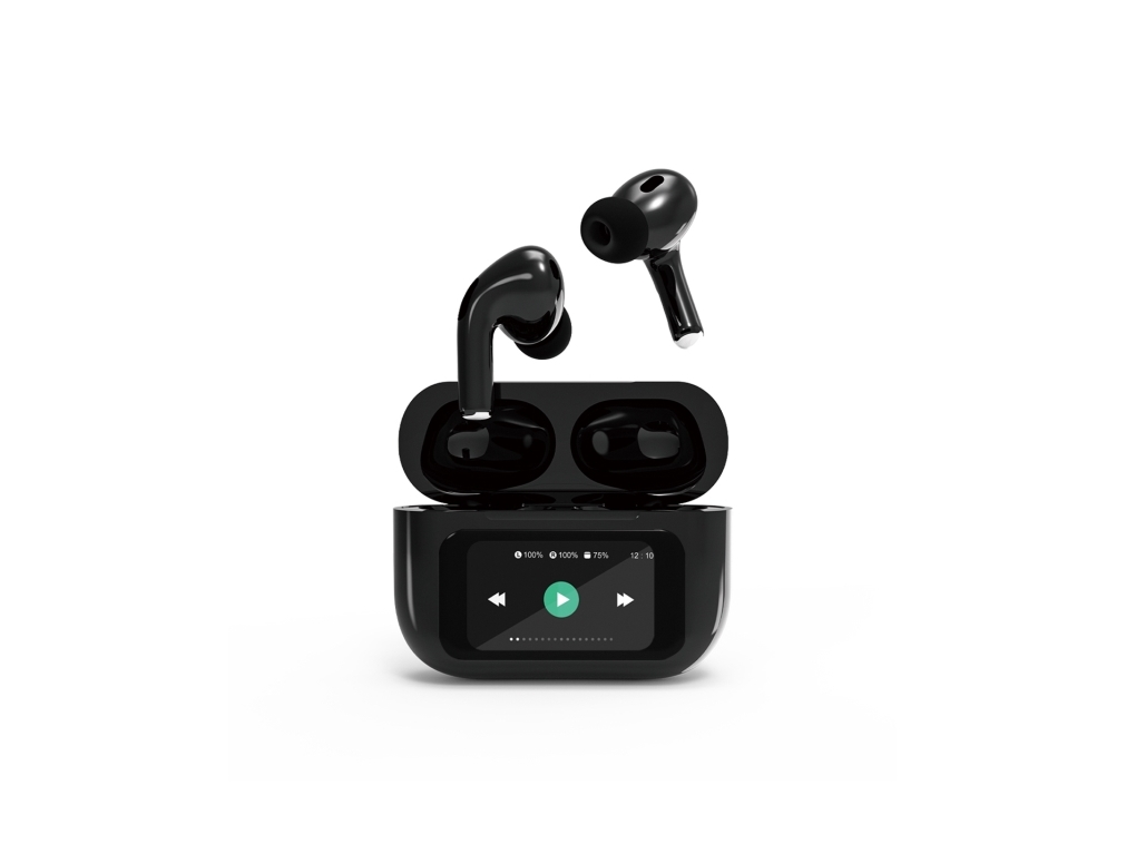 Gembird TWS-LCD-ANC-01-BK - True wireless-hörlurar med mikrofon - inuti örat - Bluetooth | TV, Ljud & Bild - Hörlurar & Mikrofoner | GameStuff