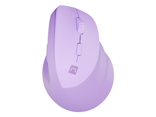Natec Crake 2 Kabellose Maus 2400Dpi Bluetooth 5.2 + 2.4Ghz Pure Lavendel