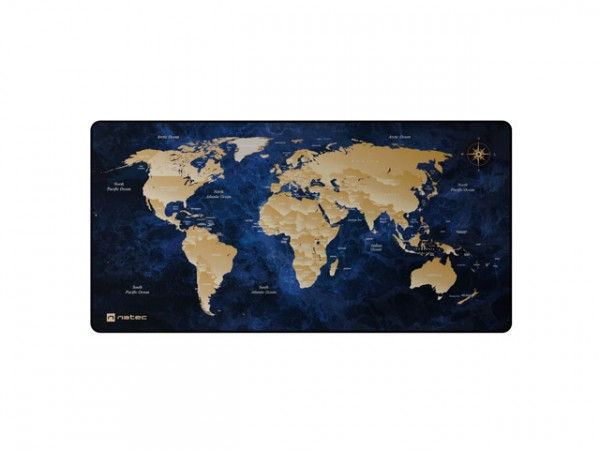 Podkładka Natec World Deep Blue 800X400MM (NPO-2243) | Datortillbehör - Möss & Tangentbord - Musmattor | GameStuff