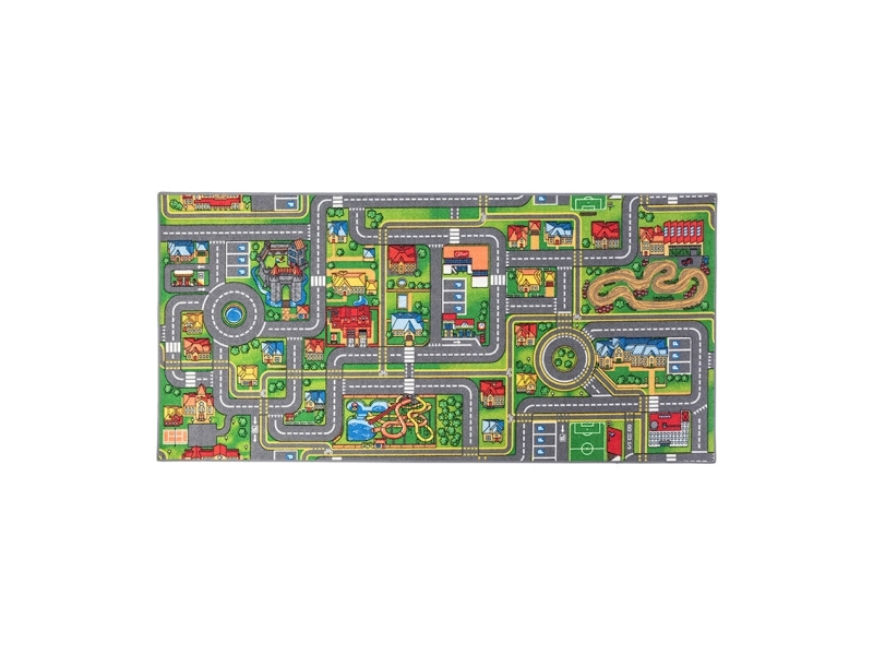 Lekmatta - Stadsgata - 95 x 200 cm | Baby & barn - Barnrummet - Filtar till barn | GameStuff