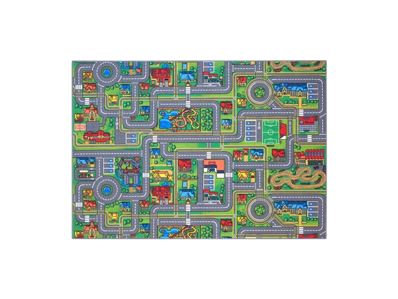 Lekmatta - Stadens vägbana - 140 x 200 cm | Baby & barn - Barnrummet - Filtar till barn | GameStuff