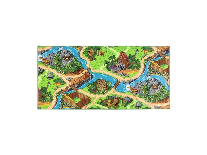 Bilspelmatta Dino World 95 x 200 cm | Baby & barn - Barnrummet - Filtar till barn | GameStuff