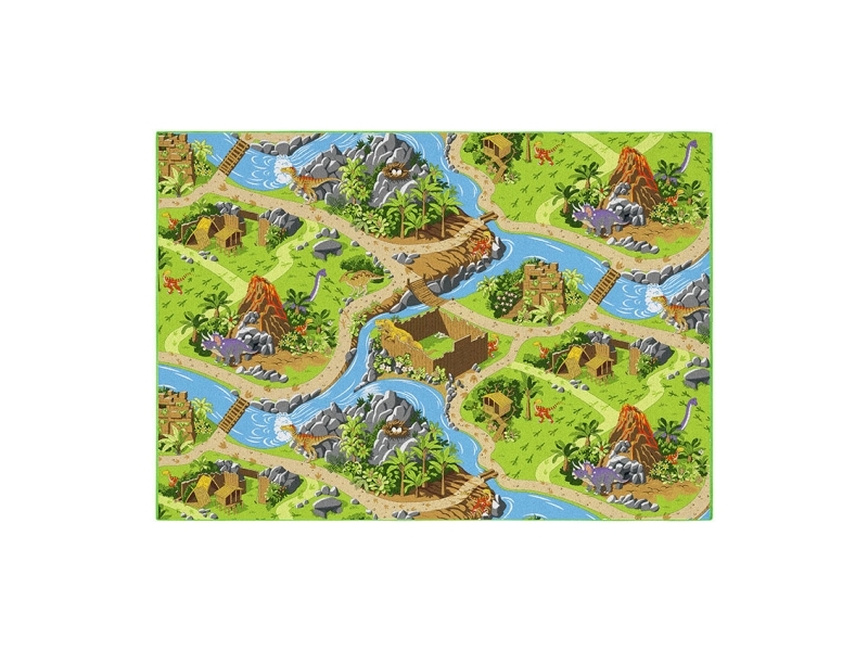 Bilspelmatta Dino World 140 x 200 cm | Baby & barn - Barnrummet - Filtar till barn | GameStuff