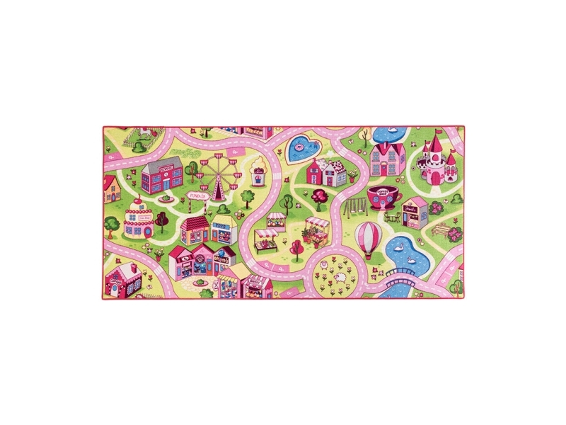 Sweet Town Carpet Matta 95 x 200 cm | Baby & barn - Barnrummet - Filtar till barn | GameStuff