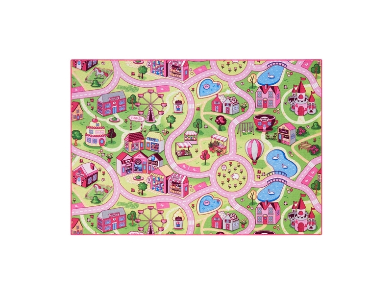 Lekmatta - Pink Tivoli - 140 x 200 cm | Baby & barn - Barnrummet - Filtar till barn | GameStuff