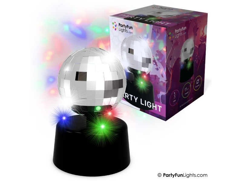 Mini spegelbollslampa Ø: 9,2 cm | Leksaker - Rollek - Musikleksaker | GameStuff