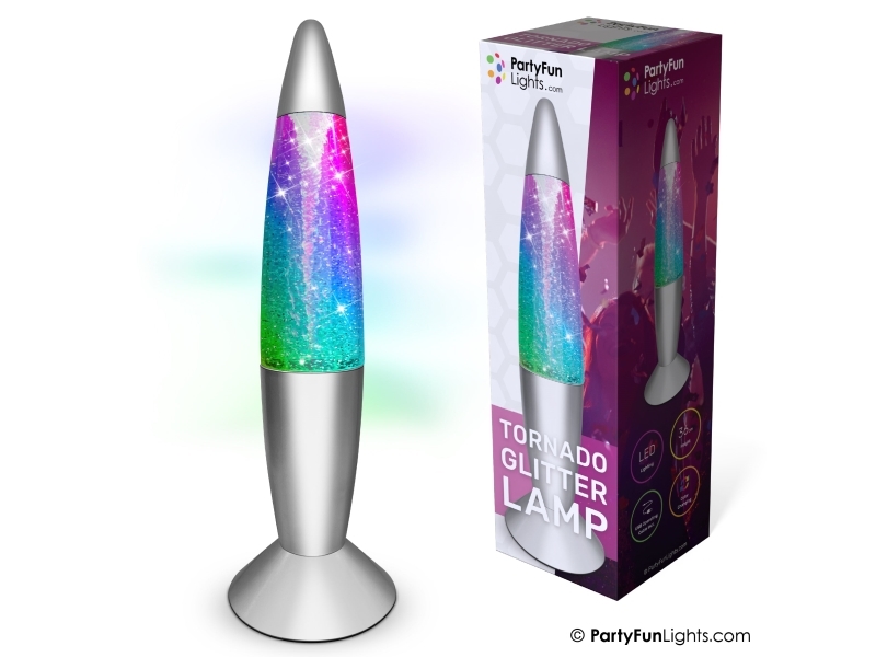 Tornado glitterlampa - Mångfärgad H: 36cm | Leksaker - Rollek - Musikleksaker | GameStuff