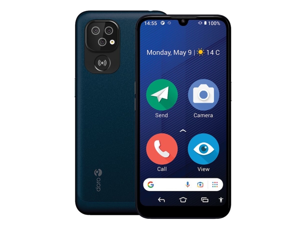 Doro 8200, 15,5 Cm (6.1"), 4 Gb, 64 Gb, 16 Mp, Android 12, Blå
