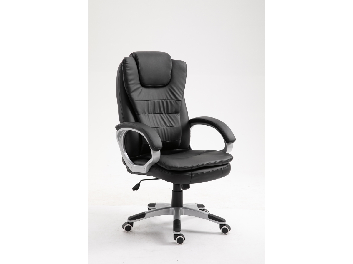 Activejet Kontorstol Med Massage, Opvarmet Yk7304 Sort, Polstret Sæde, Polstret Ryglæn, Sort, Sort, Skum, Skum