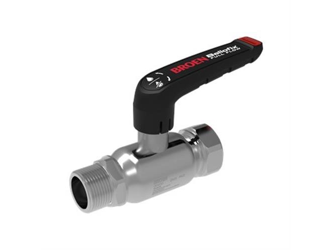 kuglehane/håndtag BROEN 1x1 np/mf St | VVS Artiklar - Ventiler - Kulventiler | GameStuff