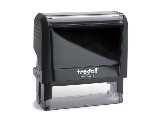 Trodat 47587, Självpåfyllande, Text stamp, 24 x 69 mm, Svart, Svart, 87 mm | Kontorsmaterial - Stämpel - Standard stämpel | GameStuff