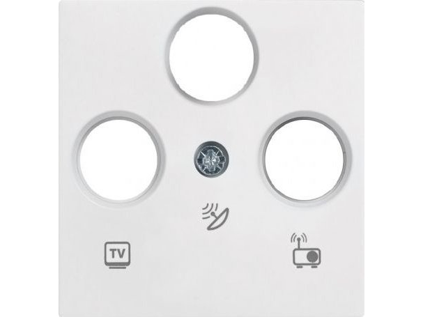 Karre Placket Rtv Sat Uttag Farg Vit / 90950641