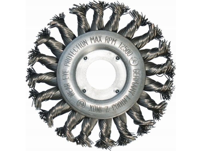 Abraboro Scheibenbürste 115 Mm/22,2 - Draht Geflochten 0,5 Mm Inox