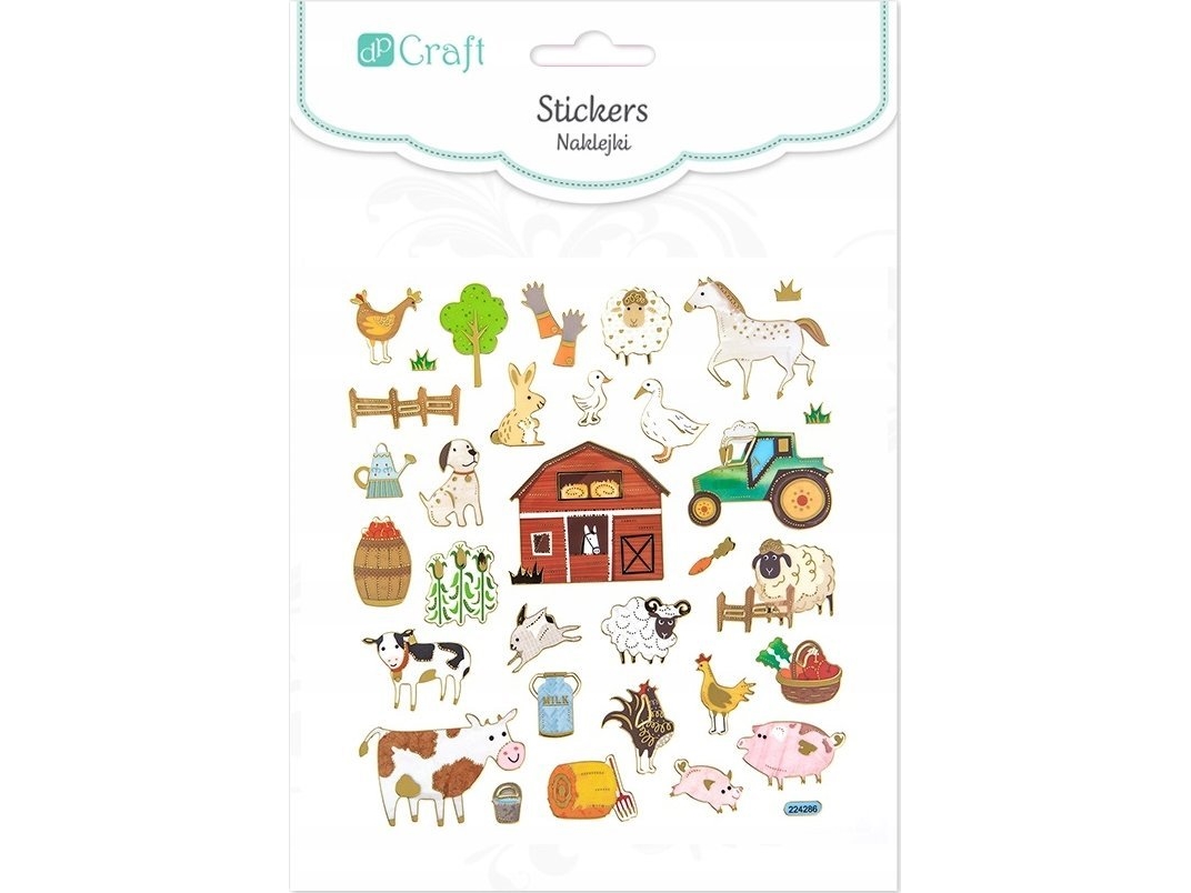 DP Craft klistermärken - bondgård (32 st.) | Skola & Hobby - Festdekorera - Klistermärken | GameStuff