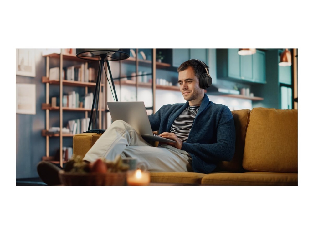 Yealink Bh76 Plus Headset På Øret/fuld Størrelse Bluetooth Trådløs Aktiv Støjfjerning Usb A Via Bluetooth Adapter Sort Certified For