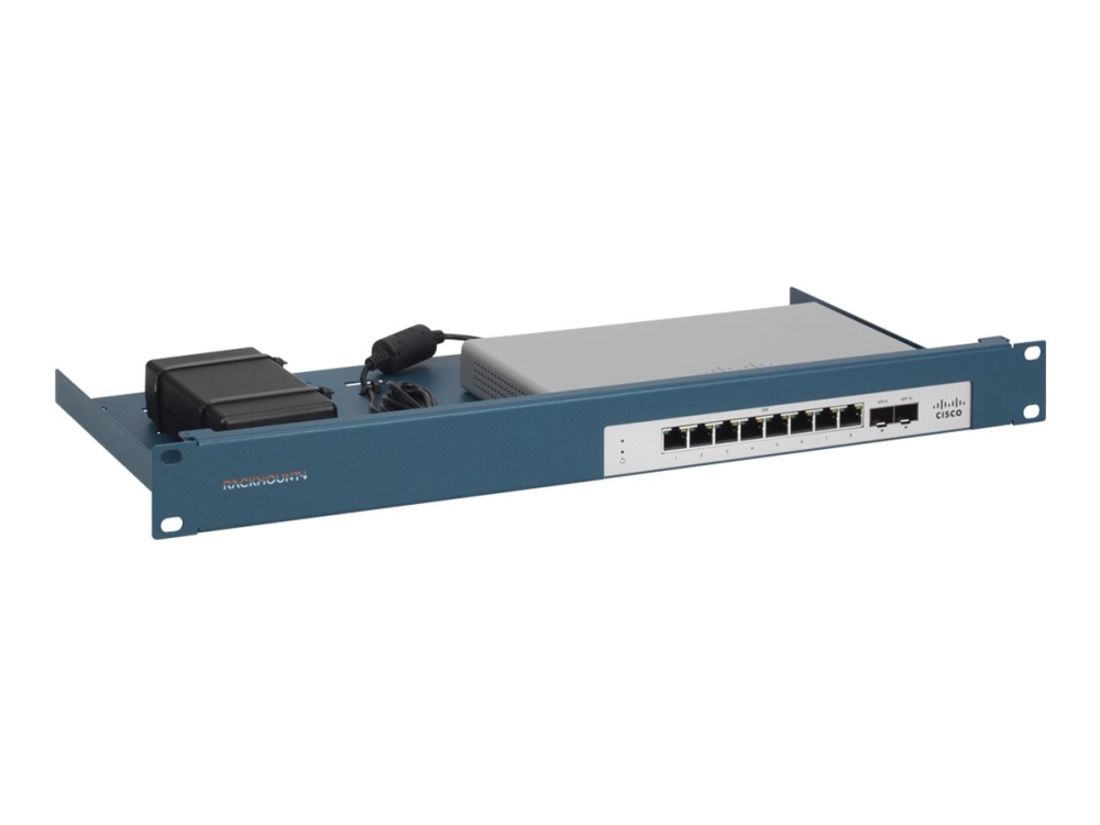 Rackmount.It Cisrack Rm-Ci-T17 - Monteringspakke For Netværksudstyr - Stativmonterbar - Metalblå - 1U - 19"