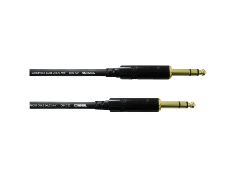 Cordial Cfm 0.9 Vv, 6.35Mm, Hanstik, 6.35Mm, Hanstik, 0,9 M, Sort