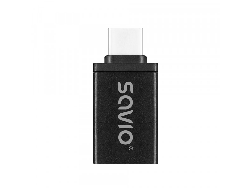 Adapter Savio Ak-80 Usb-A 3.1 Usb-C 3.1 Black Negro/5 Gbps/Usb-A 3.1 (H) ? Usb-C 3.1 (M) Savak-80