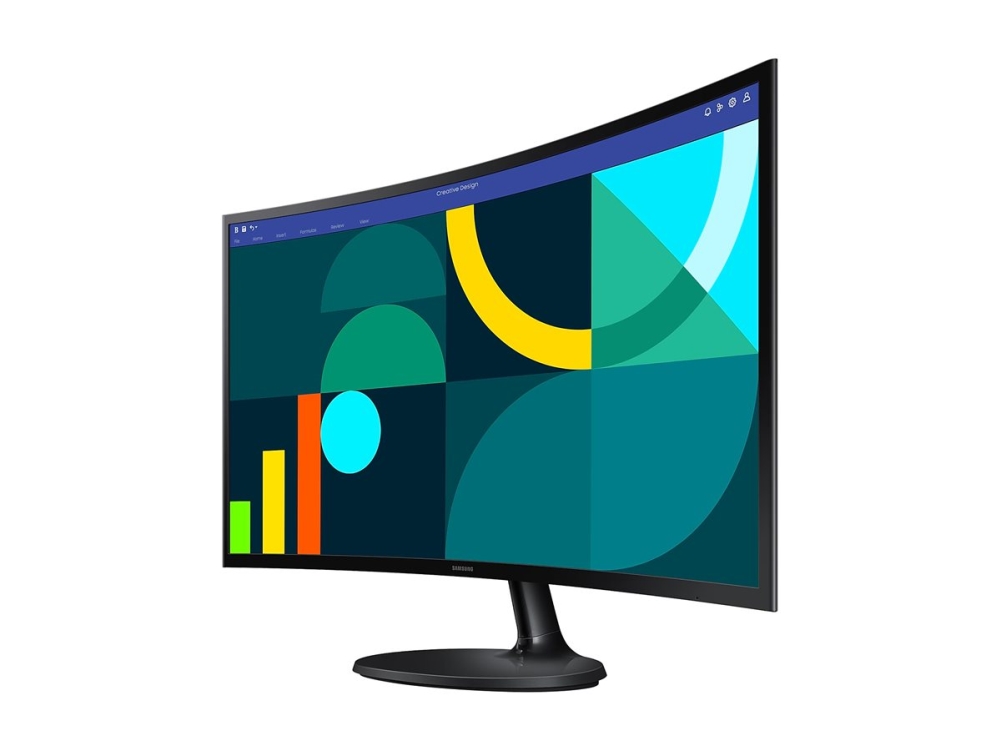 Samsung S27d360gau S36gd Series Led Skærm Kurvet 27  " 1920 X 1080 Full Hd 1080p @ 100 Hz Va 250 Cd/m² 3000:1 4 Ms Hdmi Vga So