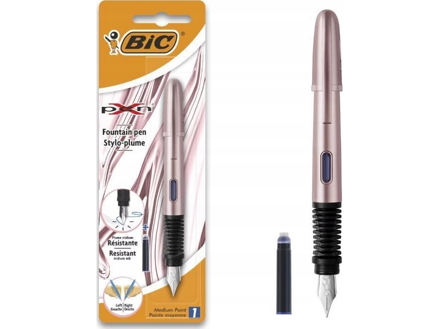 Teka X-Pen Chrome Pink Fp Blå Bic-Pen