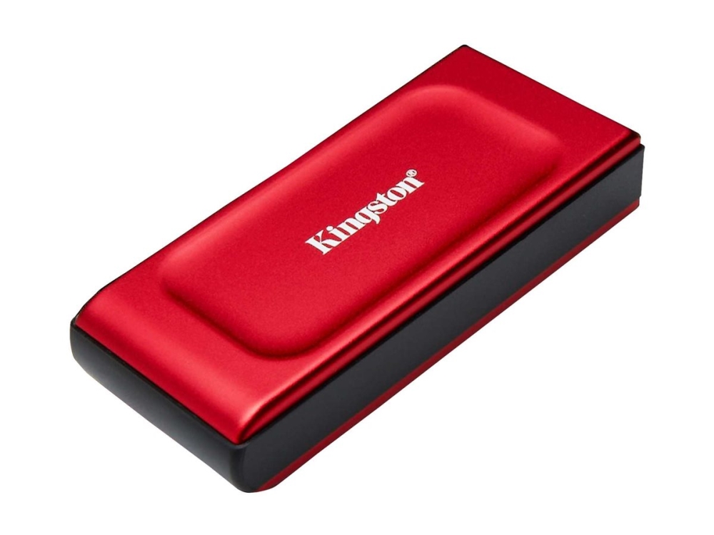 Kingston XS1000 - SSD - 2 TB - extern (portabel) - USB 3.2 Gen 2 (USB-C kontakt) - röd | Datorkomponenter - Hårddisk & Lagring - Externa hårddiskar | GameStuff