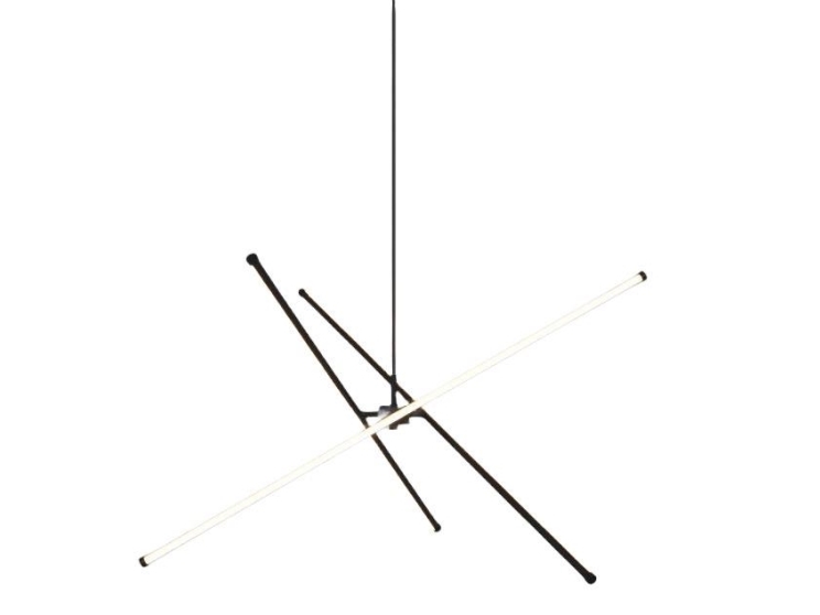 Loftlampe pendel med LED - Tanger, 90 cm, sort