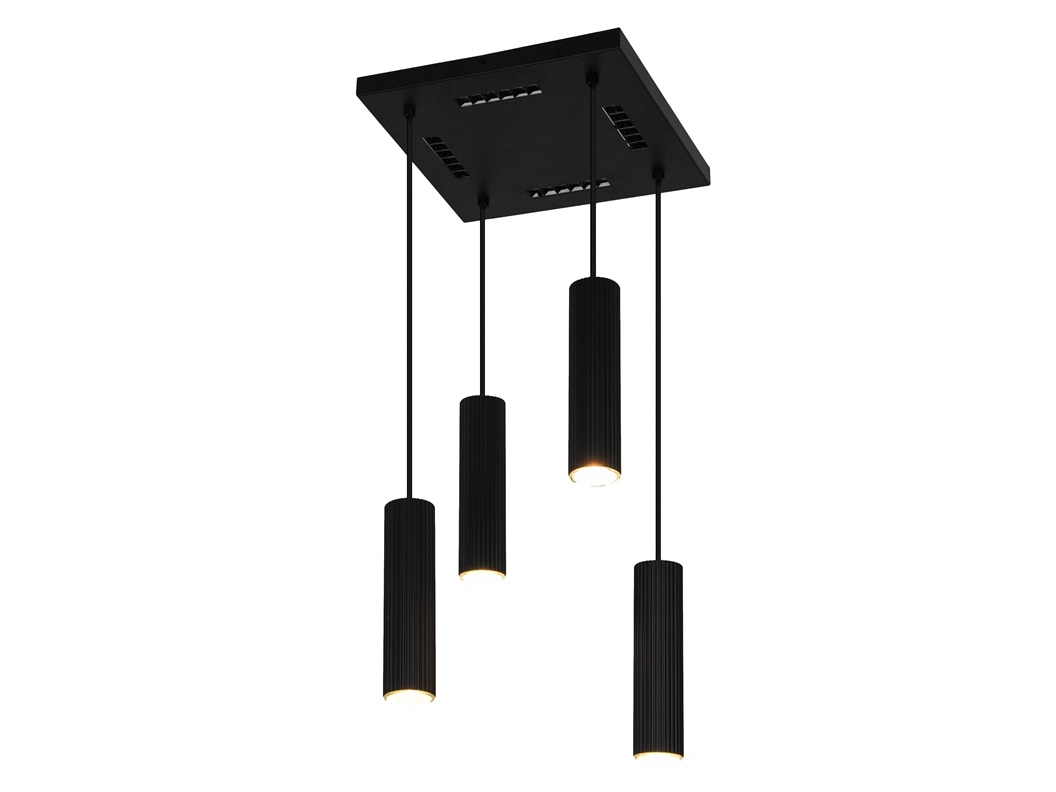 Pendelleuchte Icel 4Xgu10 Matt Schwarz