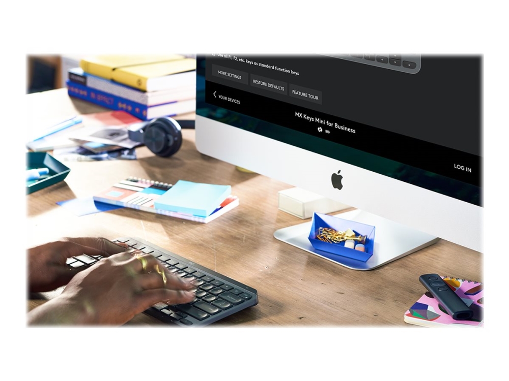 Logitech Mx Keys Mini For Business - Tastatur - Bagbelyst - Trådløs - Bluetooth Le - Qwerty - Spansk - Europa - Grafit