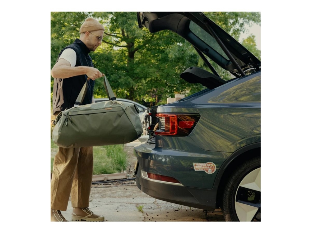 Peak Design Travel - Duffelbag - 80L - 600D-nylon, ultra-hög molekylvikt polyetenkapell, 900D bottenfoder - salvia | Utomhus - Väskor & Resväskor - Ryggsäckar | GameStuff