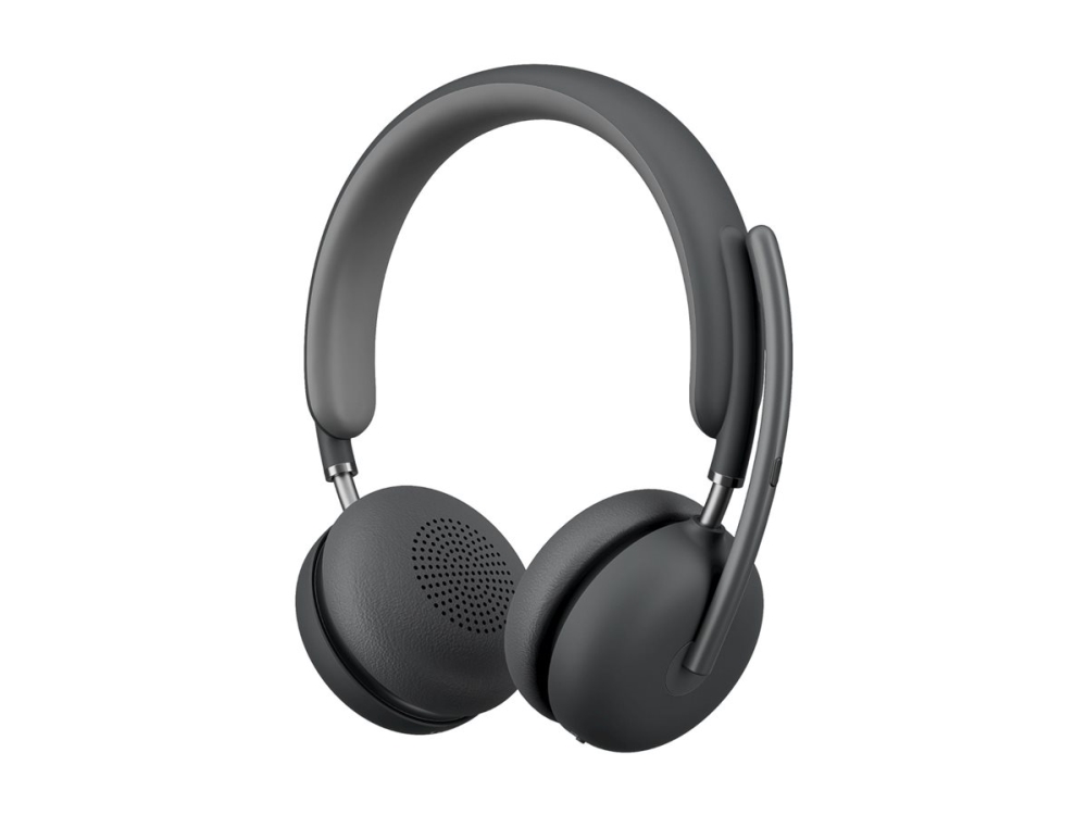 Logitech Zone Wireless 2 - Headset - på øret - Bluetooth - trådløs - aktiv støjfjerning - grafit - Certified for Microsoft Teams