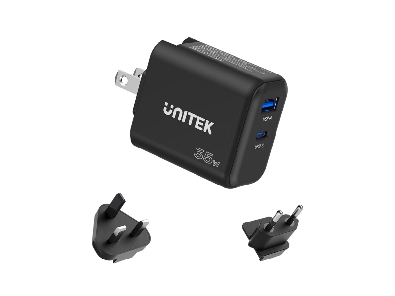 Unitek Netzladegerät Gan Pd Usb-C + Usb-A 35W P1119a