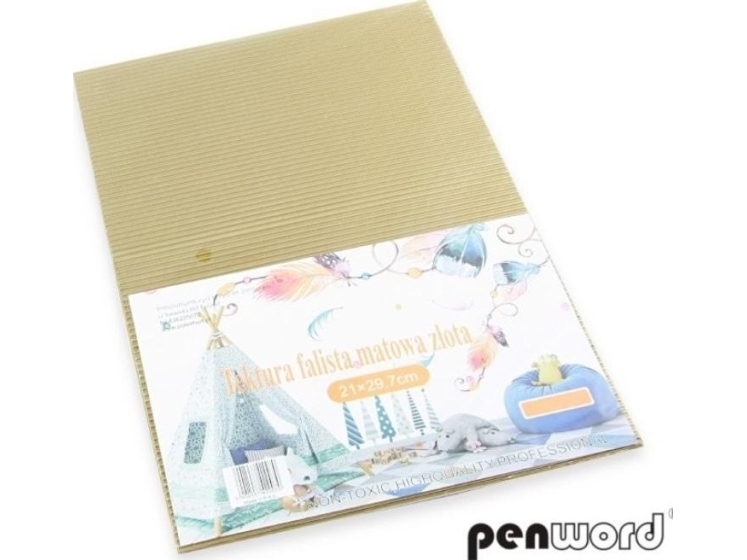 Polsirhurt Tektura falista A4 matowa złota