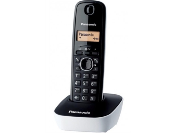 Panasonic Cordless Kx Tg1611fxw Black/white Caller Id Phonebook Capacity 50 Entries Built In Display Wireless Connection