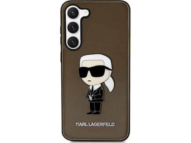 Samsung Galaxy S23 Plus Karl Lagerfeld Dėklas Ikonik (Klhcs23mhniktck) Juodos Spalvos