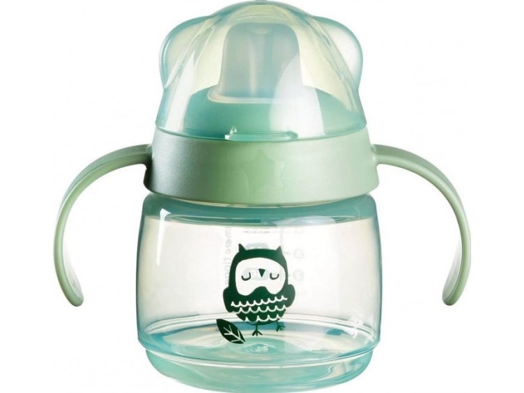 TOMMEE TIPPEE puodelis su rankenomis TT 1X TRANSITION, 190 ml, 6 mėn.+, 447940