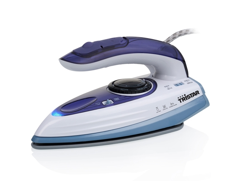 Tristar St-8152, Dampstrygejern, Keramisk Strygesål, 1,9 M, 15 G/Min, Blå, 0,06 L