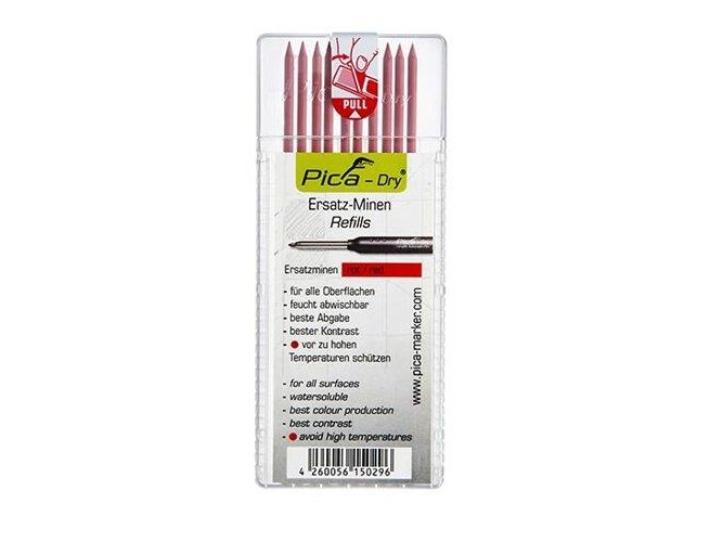 Pica Marker 4031 Refills Markeringsblyant - Vandfast - Rød