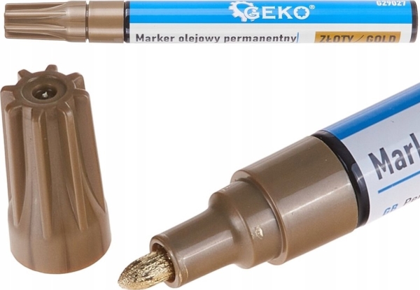 Geko Ölmarker Permanent Gold – Ausstellungs-Karton (24/480)