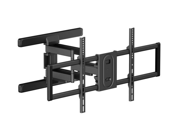Equip 43"-100" Full Motion Tv Wandhalterung, 200 X 200 Mm, 800 X 400 Mm, -10 - 5°, -60 - 60°, Kunststoff, Edelstahl, Schwarz